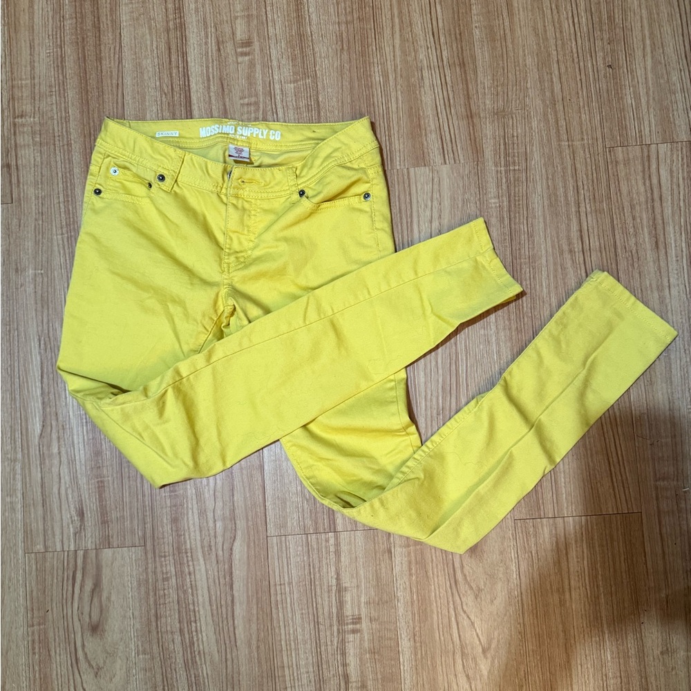 Mossimo Supply Co. Women's Vibrant Yellow Skinny Jeans
